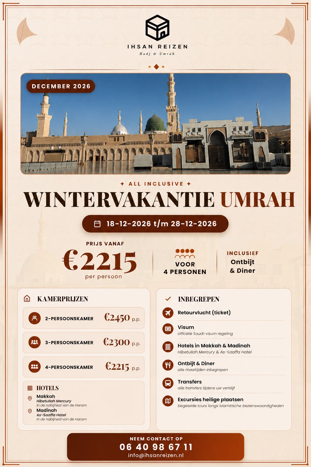 Wintervakantie 2026 umrah flyer